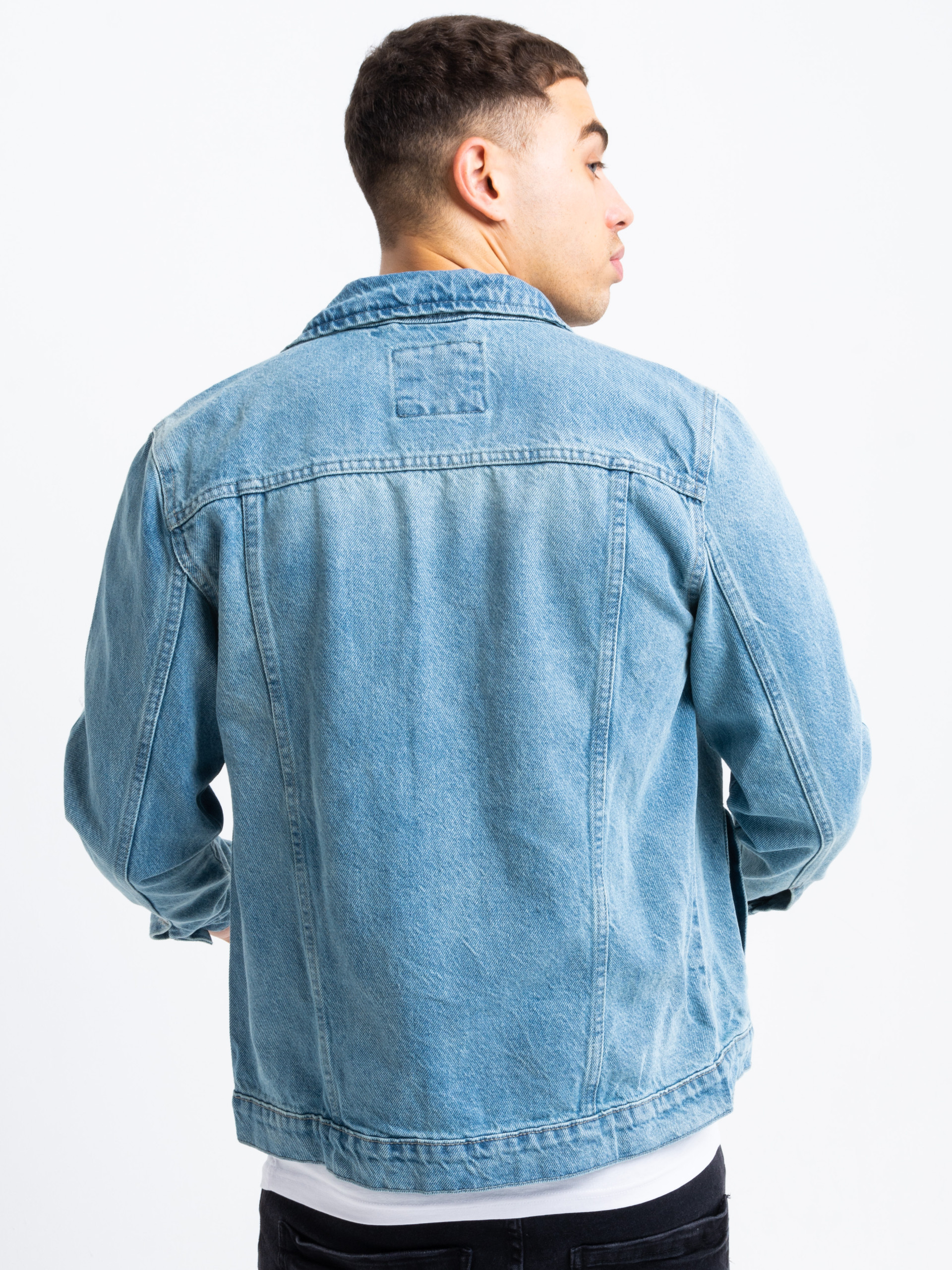 Light blue shop jean jacket