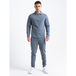 Smart Pique Tracksuit in Steel Grey | Men's Clothing & Fashion | HisColumn